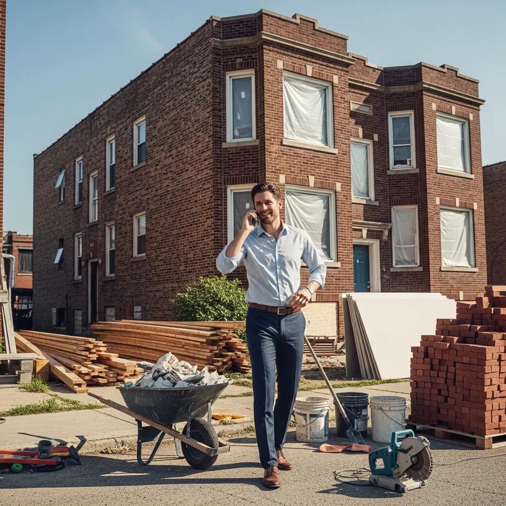 Investor reviewing bridge loan options for a multi-family investment