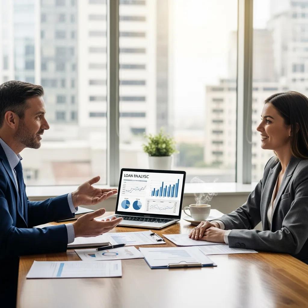 Lenders and investors reviewing financing options at a desk