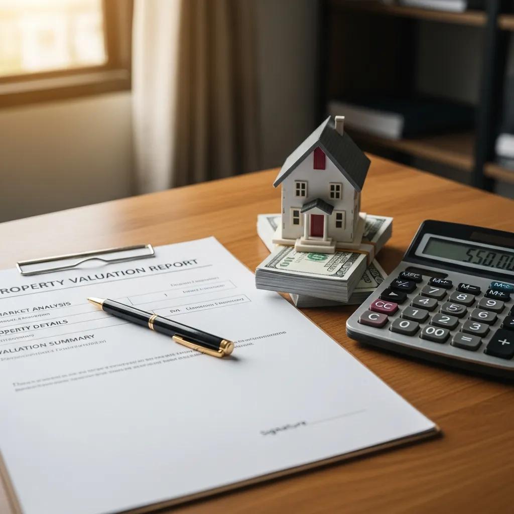 Appraisal report and calculator illustrating how property equity affects hard money lending decisions