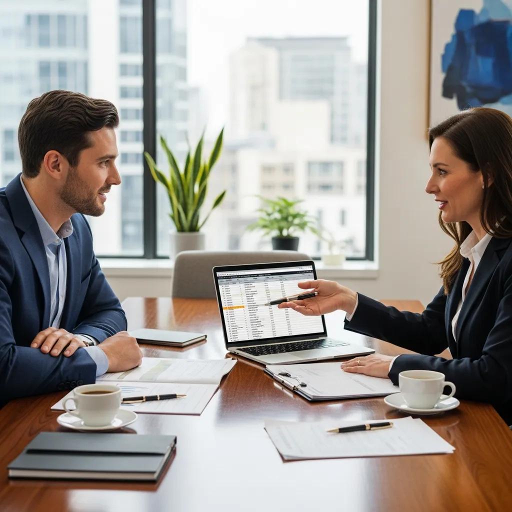 Investor discussing hard money loan options with a lender