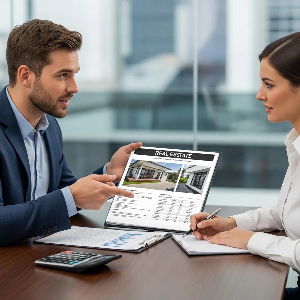 Investor and advisor reviewing LTV calculations