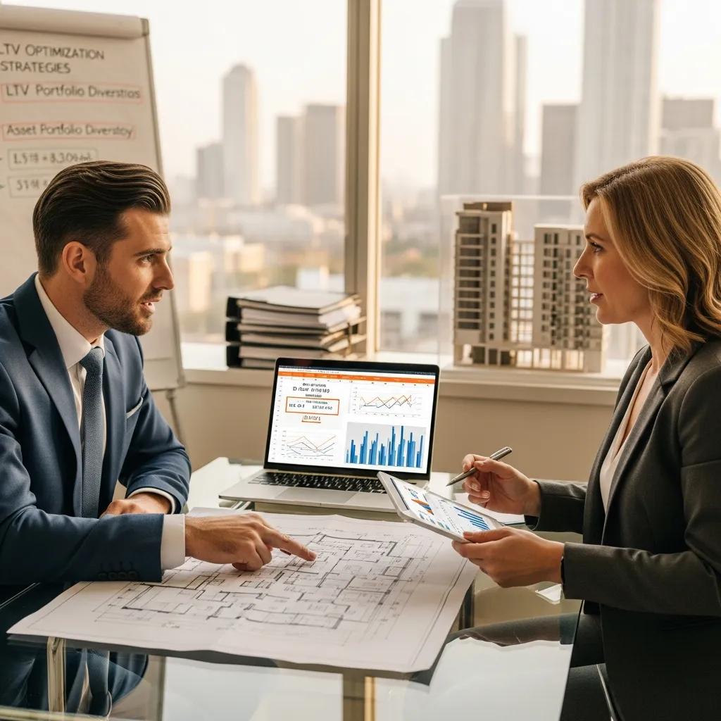 Investor meeting with a lender to discuss financing strategies