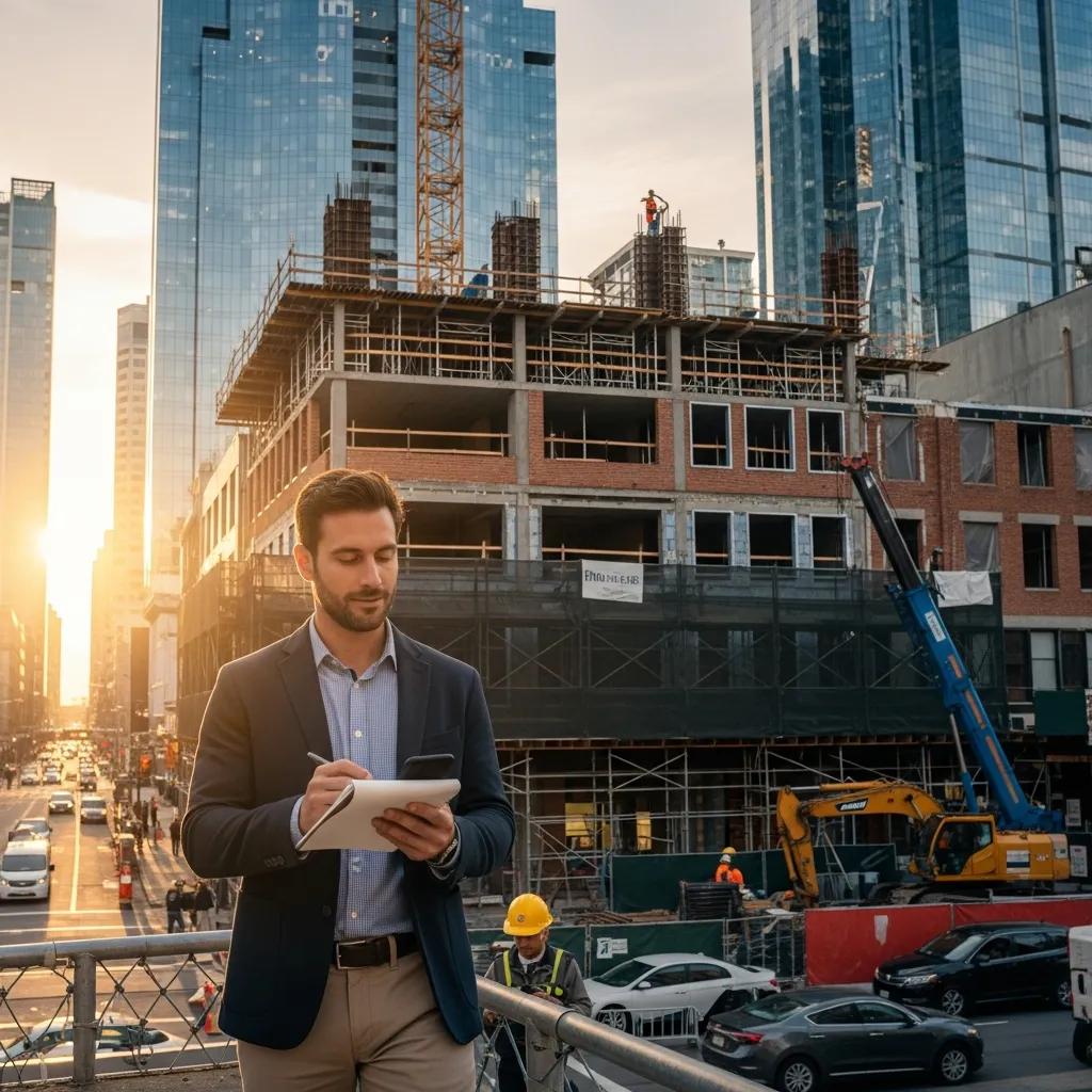 Investor inspecting an urban property — example of new investment opportunities