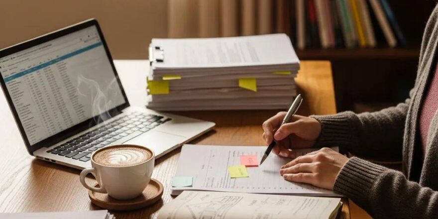 real-estate-investor-in-a-cozy-home-office-reviewing-documents-related-to-hard-money-lending-eecb3d14-56eb-40ac-bfeb-dd0020e82482.webp Real estate investor in a cozy home office reviewing documents related to hard money lending