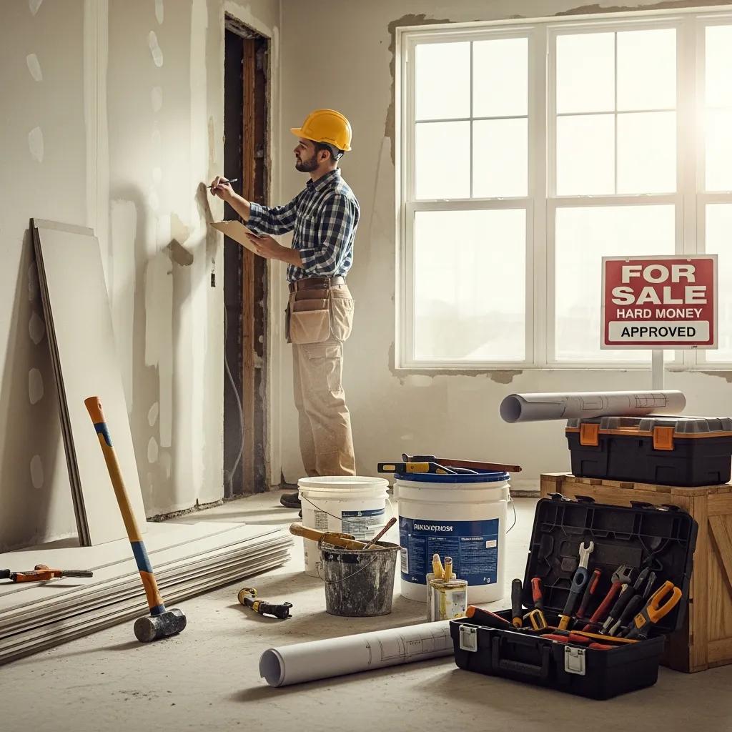 Investor inspecting a property for a fix-and-flip project