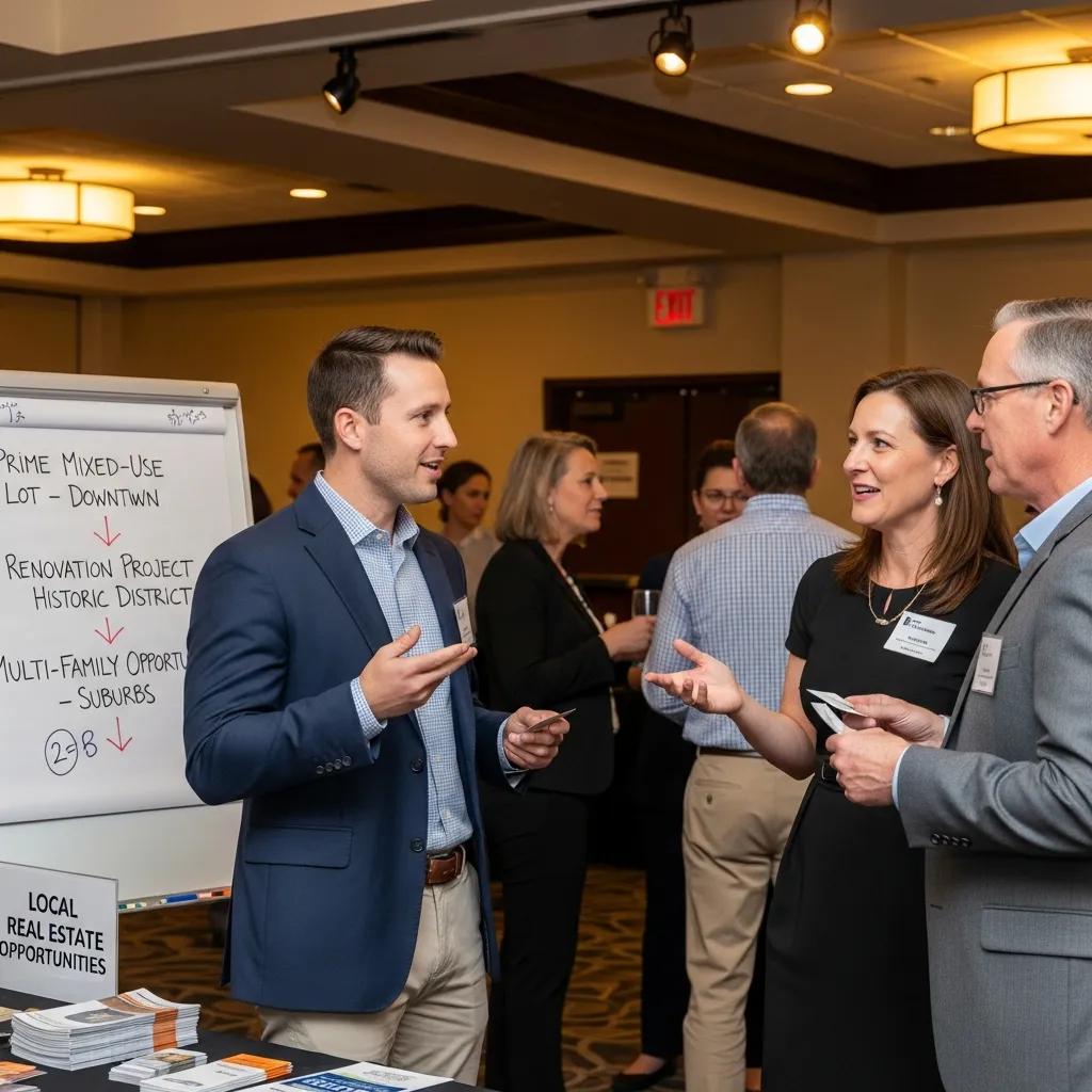 Investor networking to source distressed and off-market properties