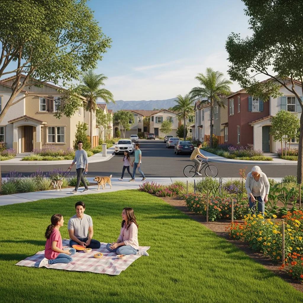 Residential neighborhood in the Inland Empire showing affordable housing and investor appeal