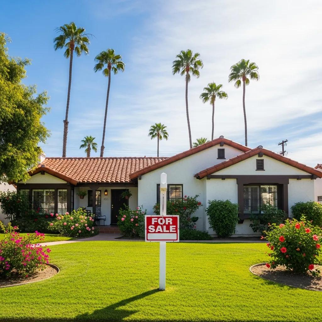 California home illustrating how Proposition 13 caps property tax increases