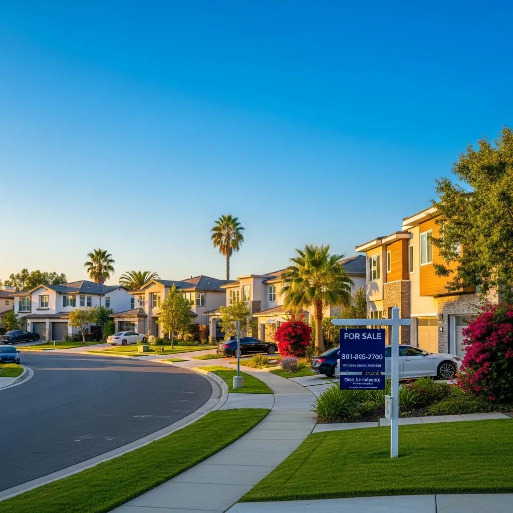 Southern California neighborhood with modern homes and palm trees representing emerging real estate opportunities